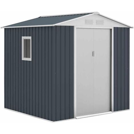 Caseta Metálica Darlington Antracita/Blanco 4,07 m² Exterior - KIS12132 - GARDIUN