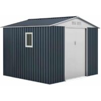 Caseta Metálica Derby Antracita/Blanco 7,06 m² Exterior - KIS12133 - GARDIUN