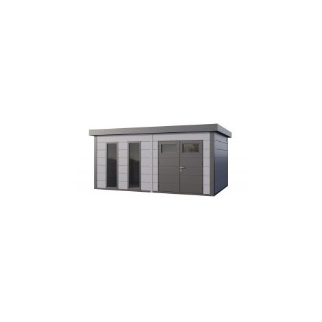 CASETA METALICA JARDIN NOVO HABITAT NH11 GRIS CLARO