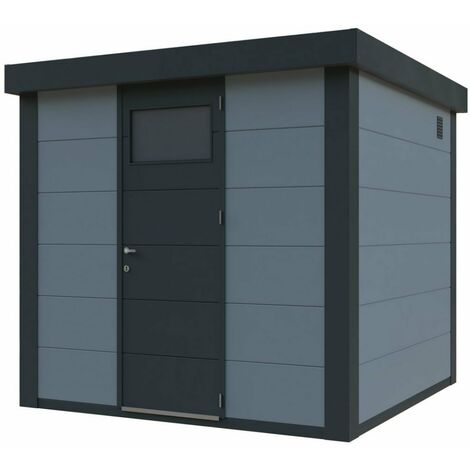 Caseta Metalica Jardin Novo Habitat Nh4 Gris Claro