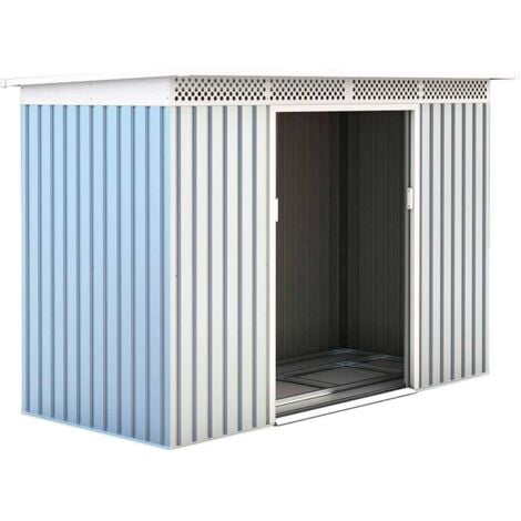 Caseta Metálica Rutland Silver/Blanco 3,93 m² Exterior - KIS12135 - GARDIUN