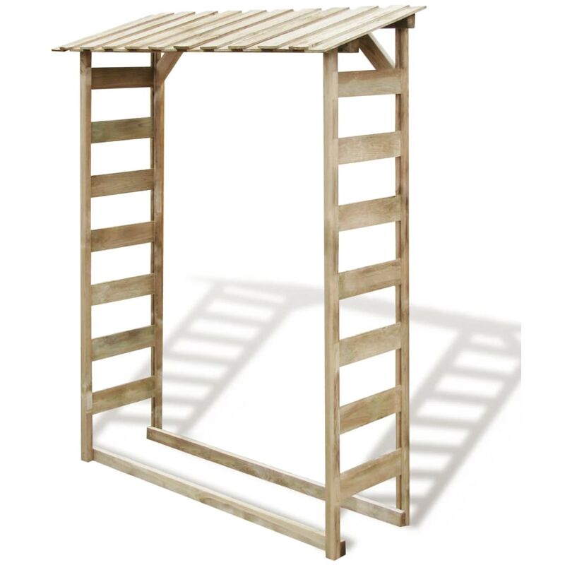 

Caseta para leña madera de pino impregnada 150x44x176 cm