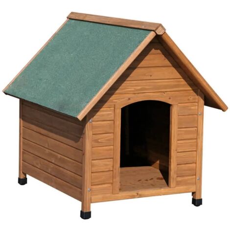 Caseta para perros 85x73x80 cm marrón y verde 82394 Kerbl - Marrón