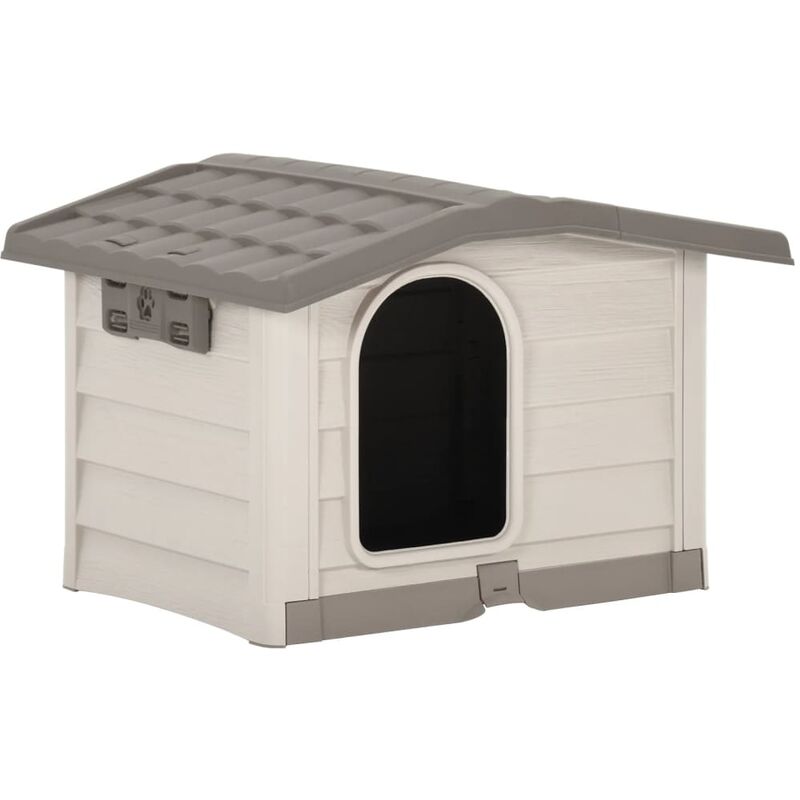 

Caseta para perros beige y marrón 89x75x62 cm
