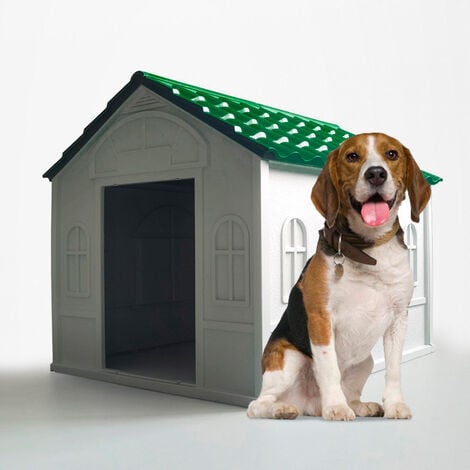 Caseta para perros medianos-grandes en jardín de plástico Dolly - 12.500000