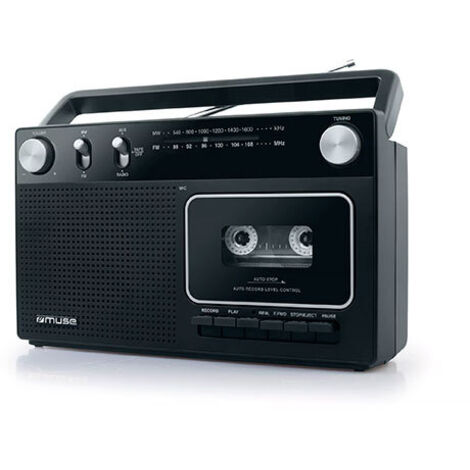 casete de radio negro - M152RC - Muse -