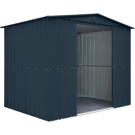Casetta Box da Giardino 245x185xH198 cm in Lamiera Antracite