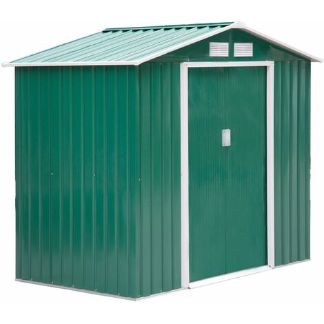 Casetta Box da Giardino in Lamiera 213x127x185 cm