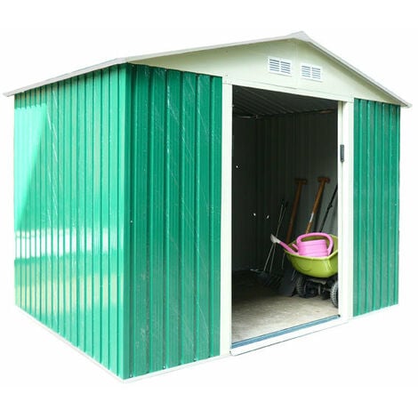 Box Casetta Da Giardino Verde Attrezzi da giardino in metallo XXL