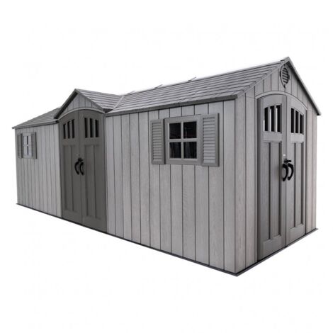 Casetta da giardino grande e capiente in plastica Lifetime Neptun 610x244 x 241 cm by Ezooza