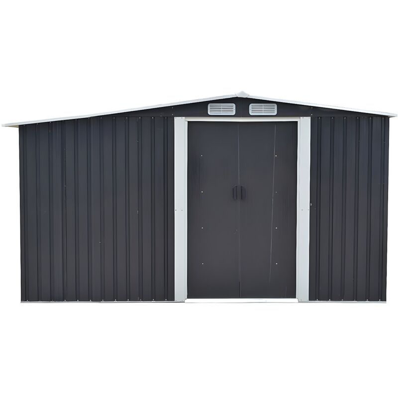 Casetta Da Giardino In Acciaio Galvanizzato Grigio Lery 10,5m 
