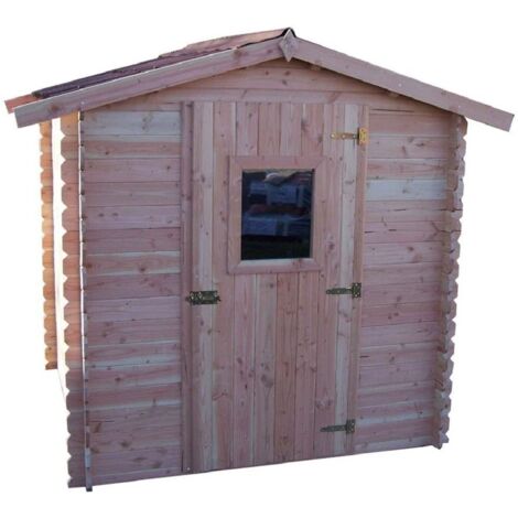 Casetta da giardino in legno 200x200 cm – Pareti 28 mm – Con pavimento e tetto lamiera – DU2020.01N Foresta