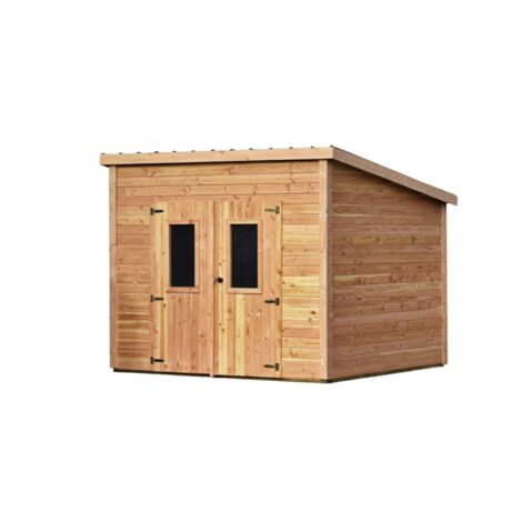 Casetta da giardino in legno 280x280 cm – Spessore pareti 28 mm – Legno Douglas e tetto acciaio – DAN3030.02 Foresta
