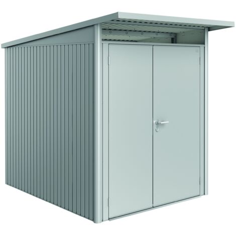 Casetta da Giardino in Metallo AVANTGARDE A2 Biohort con Porta a Due Battenti  Grigio Scuro Metal