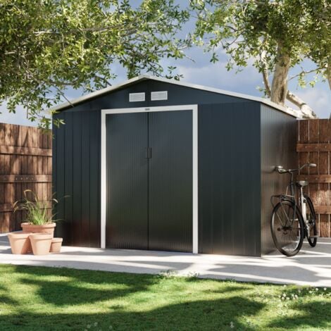 SWEEEK Ricovero attrezzi in metallo con kit di ancoraggio, 5.9m²