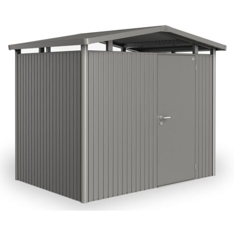 Casetta da Giardino in Metallo PANORAMA 5 Porta Standard Biohort  Grigio Quarzo Metal