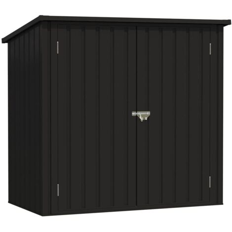 Casetta da giardino in metallo Wasabi 1200 L - 10 anni di garanzia - 147x86x122 cm