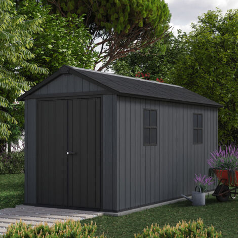 Casetta da giardino NEWTON PLUS 7513 - 8,6 m² - Grigio