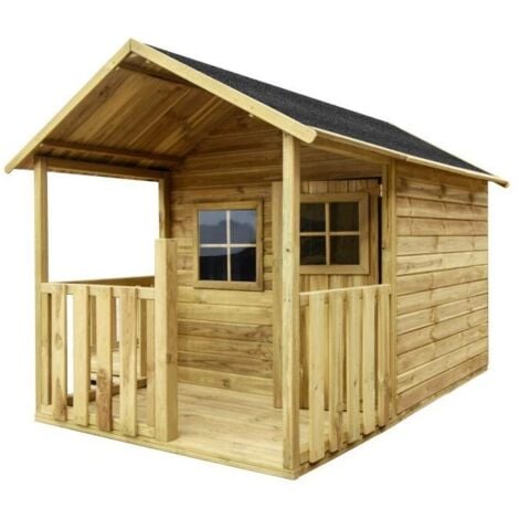casetta da giardino per bambini in legno domus "blanka" 139x237x165 cm