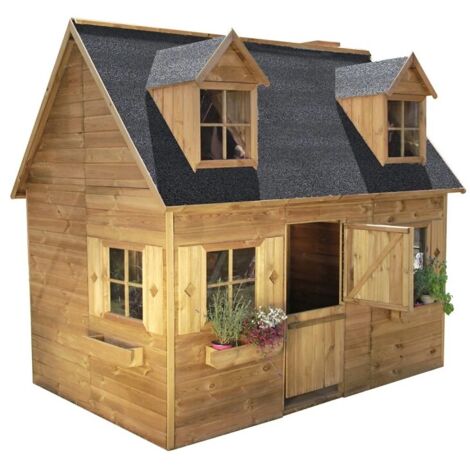 casetta da giardino per bambini in legno domus "sofia" 157x248x218 cm