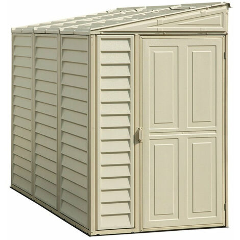 Casetta da Giardino Porta Attrezzi 122x240x188 cm in PVC Avorio