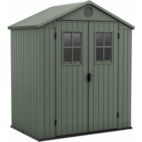 Casetta da Giardino Porta Attrezzi 190x122x221 cmin Evotech+ Keter Darwin 6x4 Verde