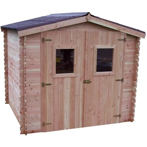 Casetta foresta mod. dublin 235x215 in legno douglas massiccio , 28 mm con pavimento - Foresta