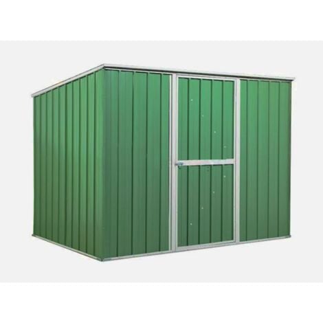 Casetta giardino in lamiera Box in Acciaio Zincato 260x185cm x h1.92m - 85kg - 4,55mq - VERDE