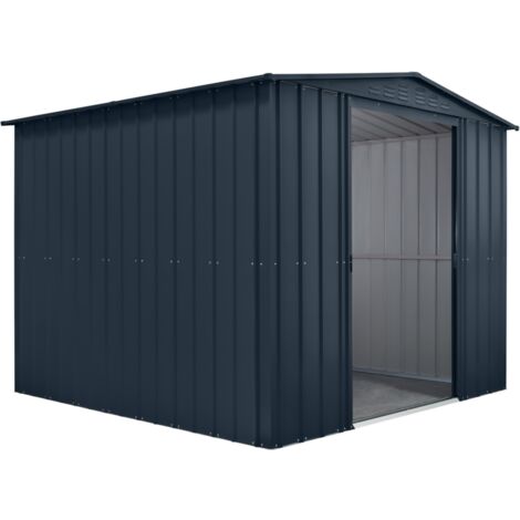 Casetta in Lamiera Porta Attrezzi e Legna da Giardino 308x248 Cm Box Ripostiglio
