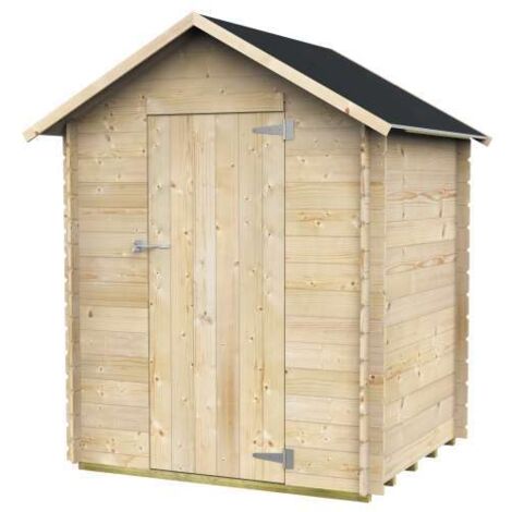 casetta in legno da giardino alce "marcella" in abete 146x130cm