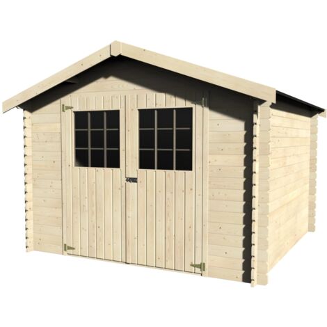 casetta in legno da giardino decor et jardin "flodovrak" in abete bianco nordico 317x313x232 cm