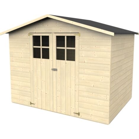 casetta in legno da giardino decor et jardin "lodum" in abete bianco nordico 262x202x200 cm