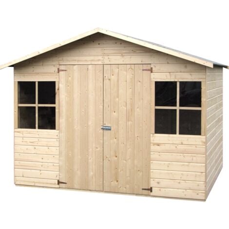 DÉCOR ET JARDIN casetta in legno da giardino decor et jardin "lopun" in abete bianco nordico 289x202x210 cm