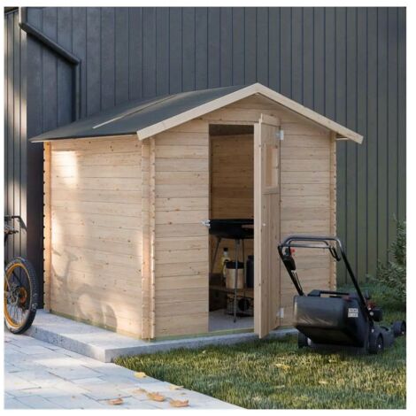 Casetta in Legno Debora 2x2 con porta singola finestrata