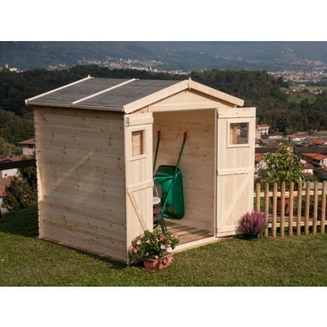 Casetta in legno non trattato GRETA cm. 200x250 escluso Pavimento