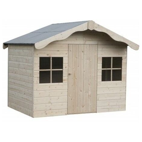 Casetta infantile in legno Aurelie per i bimbi12mm di spessore, 1,80x1,30 m.