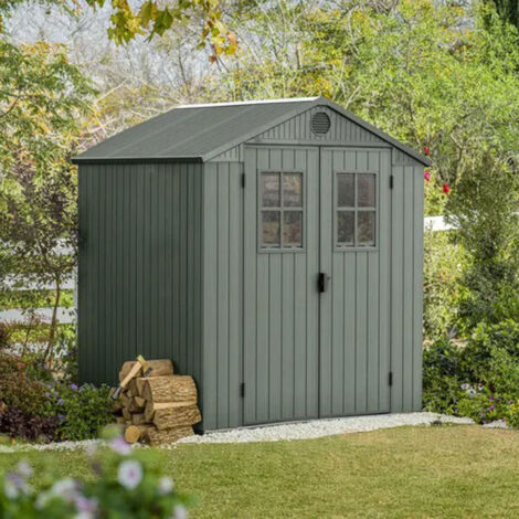 Casetta Keter da giardino con pannelli evotech e
