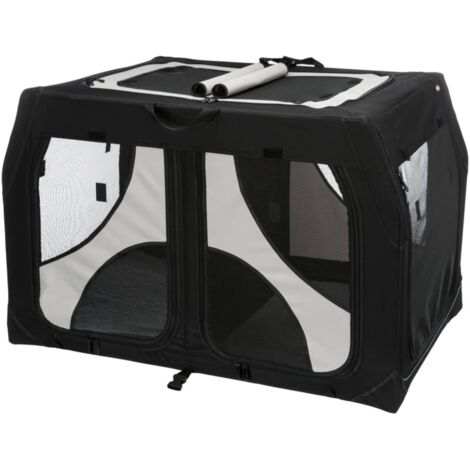 Casetta mobile vario doppia 91×60×61/57cm nero/grigio