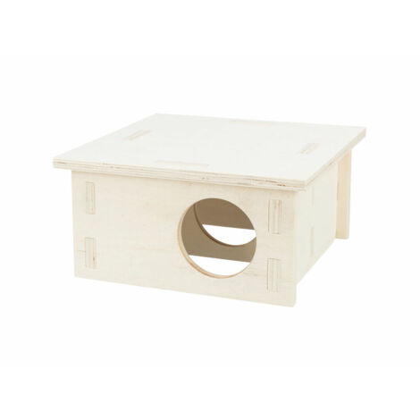 Casetta multicamera 2 stanze per conigli e roditori: 20x10x20cm