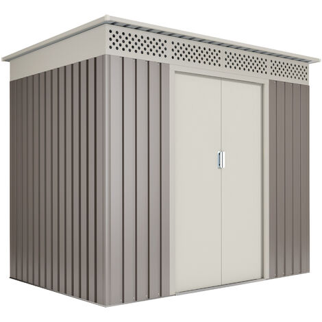 Casette da giardino in metallo Wasabi 3,02m2 Nykop  - 10 anni di garanzia - 213x142x184cm. Capanno da giardino
