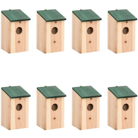 Mini casette per gli uccelli H 4pz 5 cm 