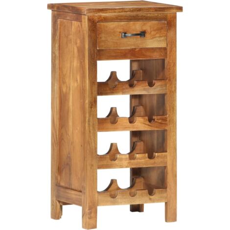Casier à bouteilles 40x30x80 cm Bois d'acacia massif vidaXL - Brun