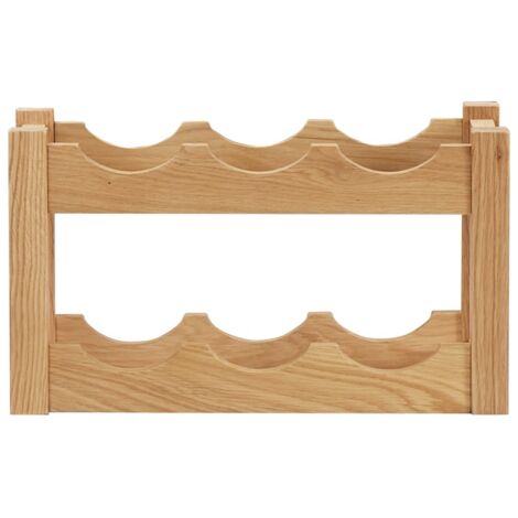 Casier à bouteilles 6 bouteilles 37x21x21 cm Bois de chêne CFW366327