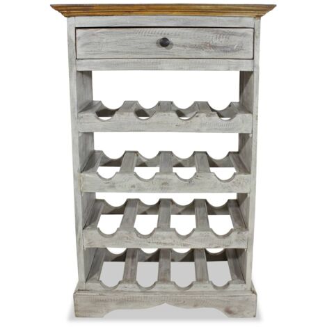 Casier à bouteilles Bois massif de récupération 55 x 23 x 85 cm - Brun