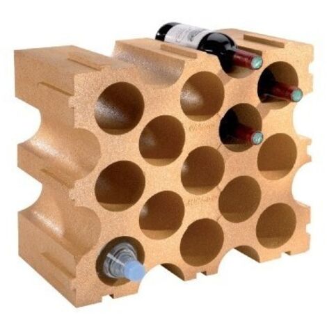 Casier à bouteilles en polystyrène  15 bouteilles 50 x 26 x 43