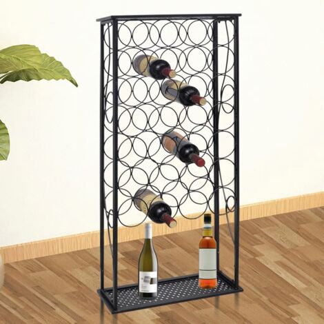 Casier à bouteilles pour 28 bouteilles Métal - The Living Store
