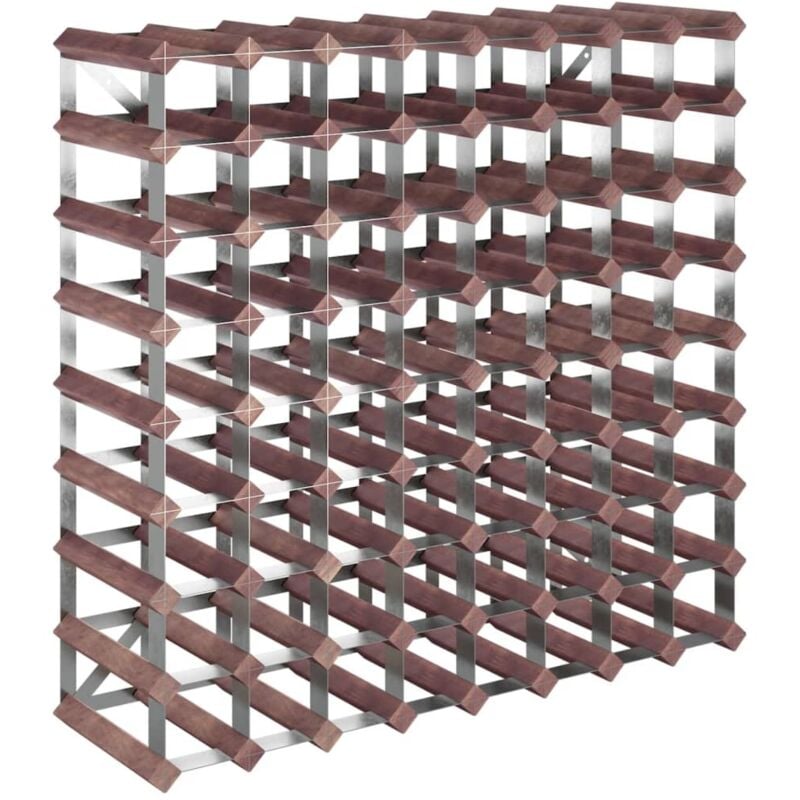Vidaxl - Casier à bouteilles pour 72 bouteilles Marron Bois pin solide