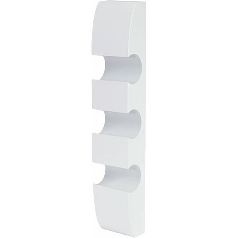 Casier à bouteilles support mural porte-bouteilles pour 3 bouteilles 54x13x9cm en bois blanc 040002520