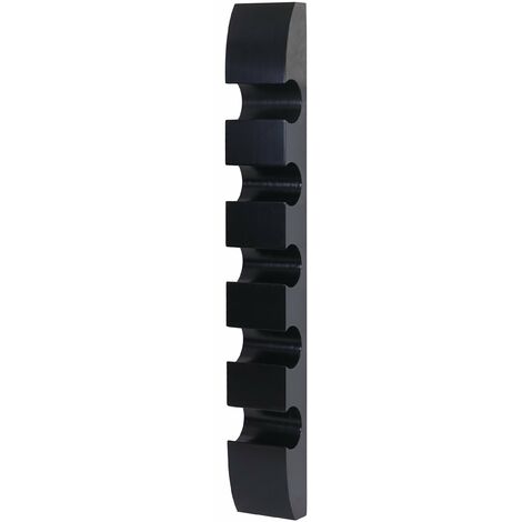 Casier à bouteilles support mural porte-bouteilles, pour 5 bouteilles 99x13x9cm noir 040002519