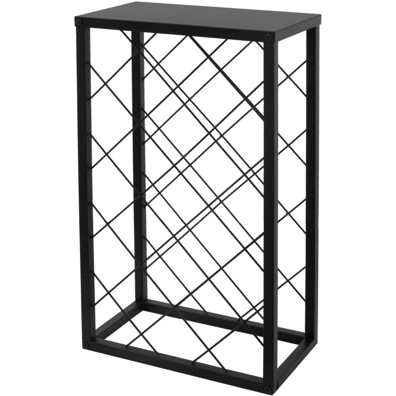 Ml-design - Casier à Vin pour 23 Bouteilles, 40x22x68 cm, Vintage, Étagère à Bouteilles en Métal, Porte-bouteilles, Design Fil de Fer Croisé, Armoire